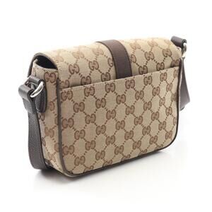 Gucci Tan Beige Bag Canvas Leather Brown Crossbody GG Shoulder